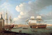 foudroyant and pégase entering portsmouth harbour